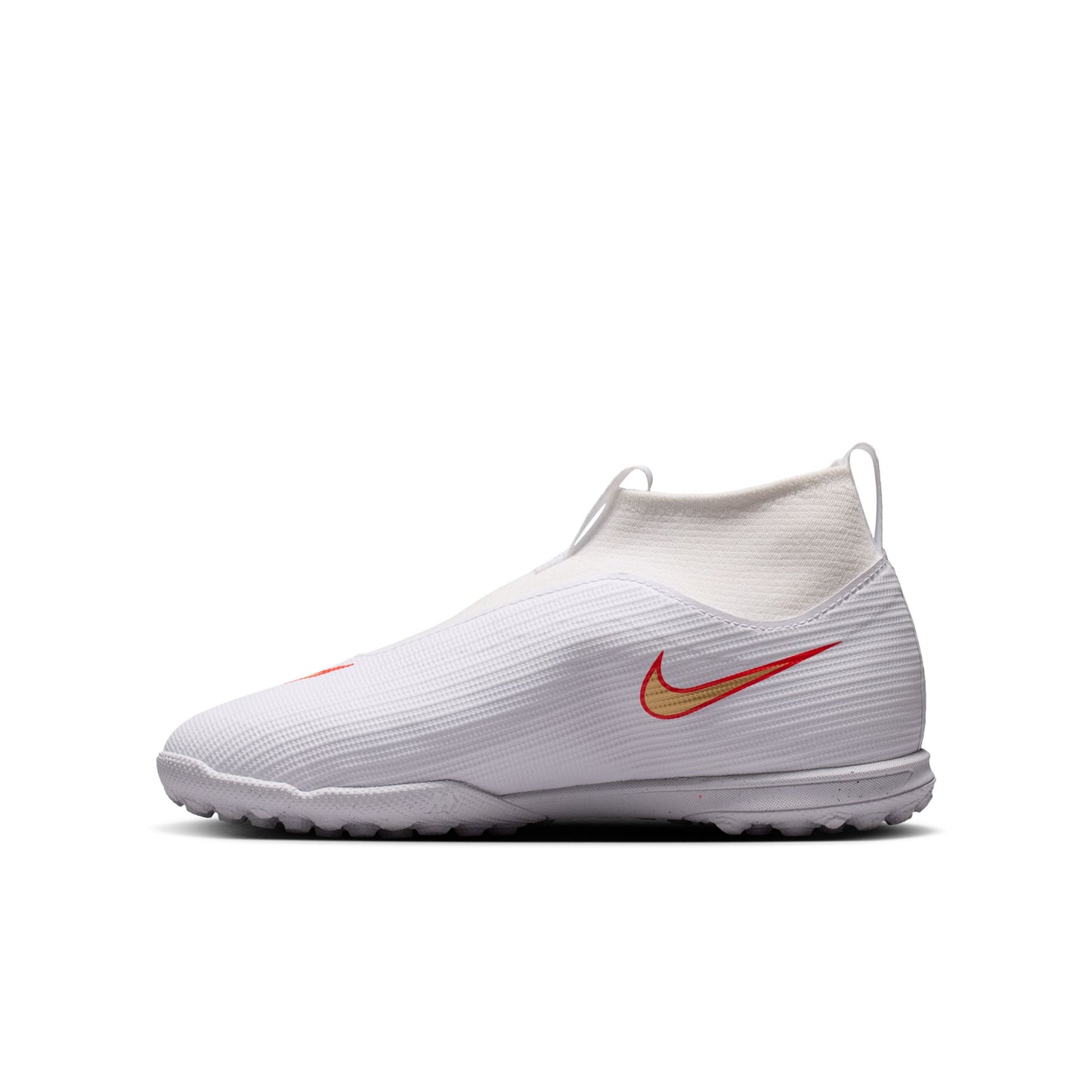 Nike Junior Mercurial Superfly 11 Academy TF Turf Soccer Cleat - White/Blur/Bright Crimson