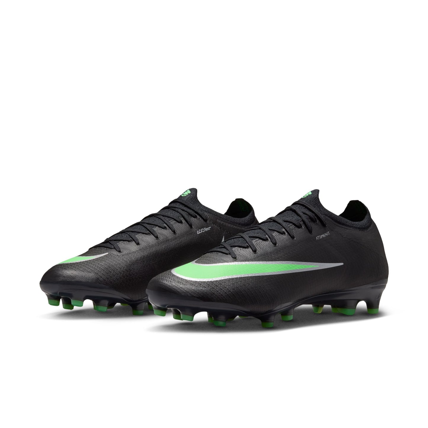 Nike Mercurial Vapor 17 Elite Artificial-Grass Low-Top Soccer Cleats - Black/Illusion Green/Black