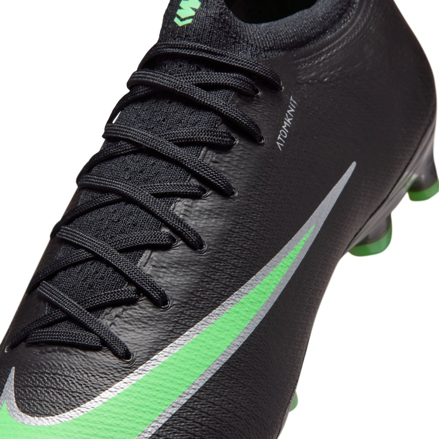 Nike Mercurial Vapor 17 Elite Artificial-Grass Low-Top Soccer Cleats - Black/Illusion Green/Black