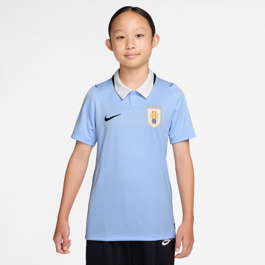 Big Kids' Nike Dri-FIT Soccer Replica Jersey Uruguay 2026 Stadium Home