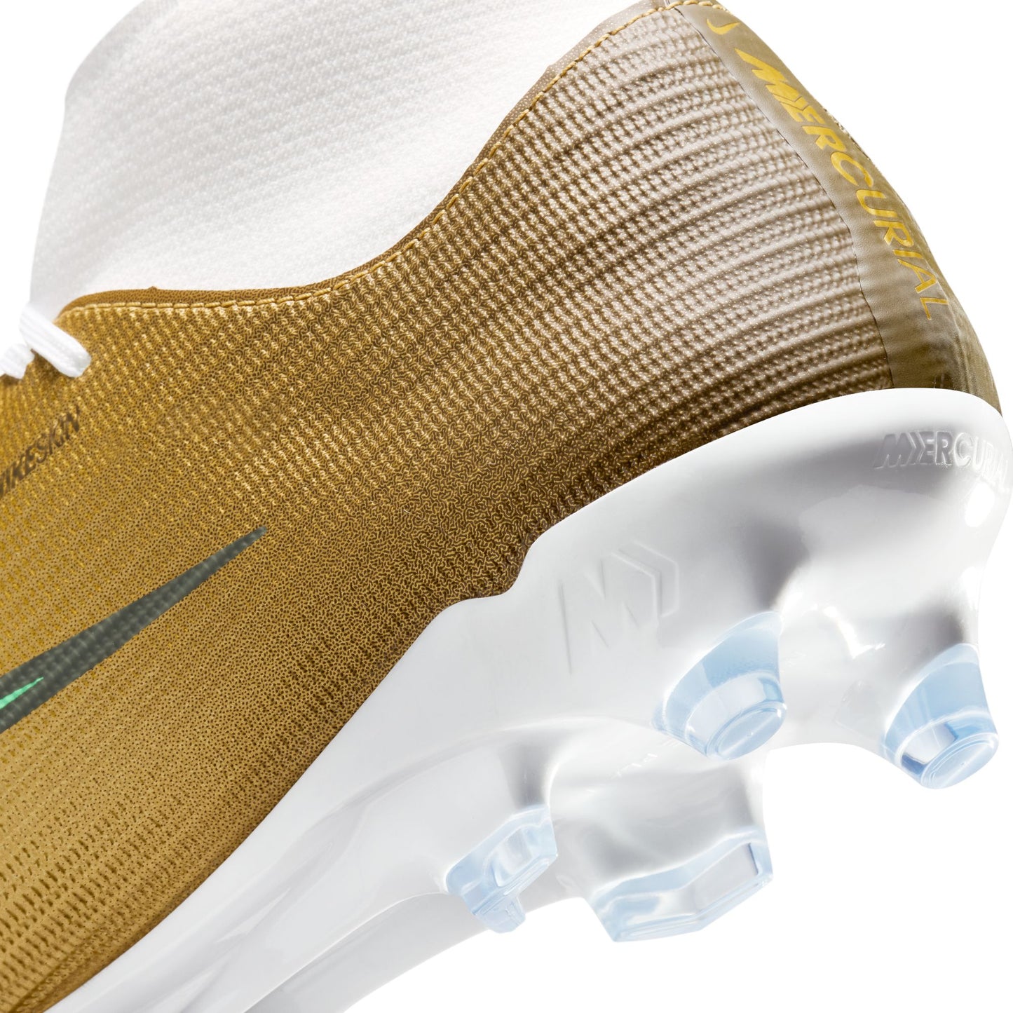 Nike Kylian Mbappe Mercurial Superfly 11 Academy FG Firm Ground Soccer Cleat - Metallic Gold/Green Glow
