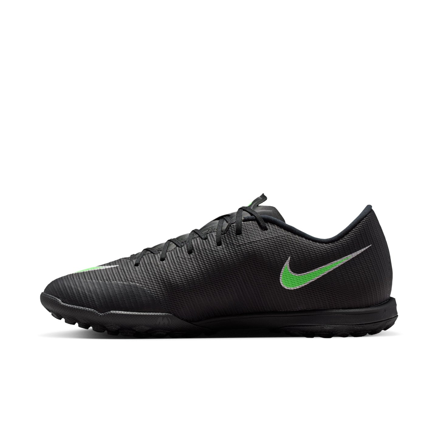 Nike Mercurial Vapor 17 Academy Turf Low-Top Soccer Shoes - Black/Illusion Green/Black