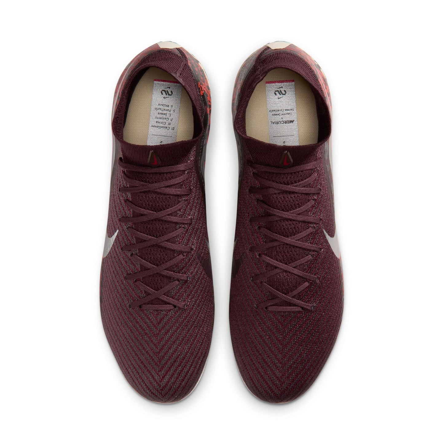 Nike United Superfly 10 Elite FG Firm Ground Soccer Cleat - Burgundy Crush/Metallic Silver