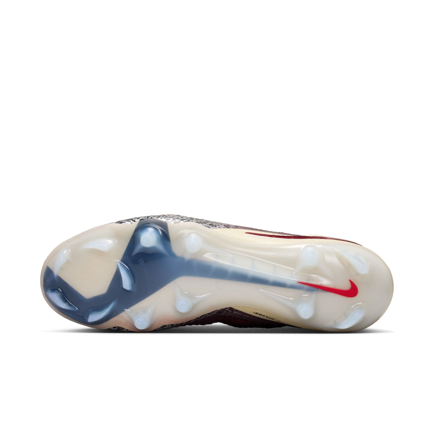 Nike United Phantom 6 High Elite FG Firm Ground Soccer Cleat - Burgundy Crush/University Red/Fossil
