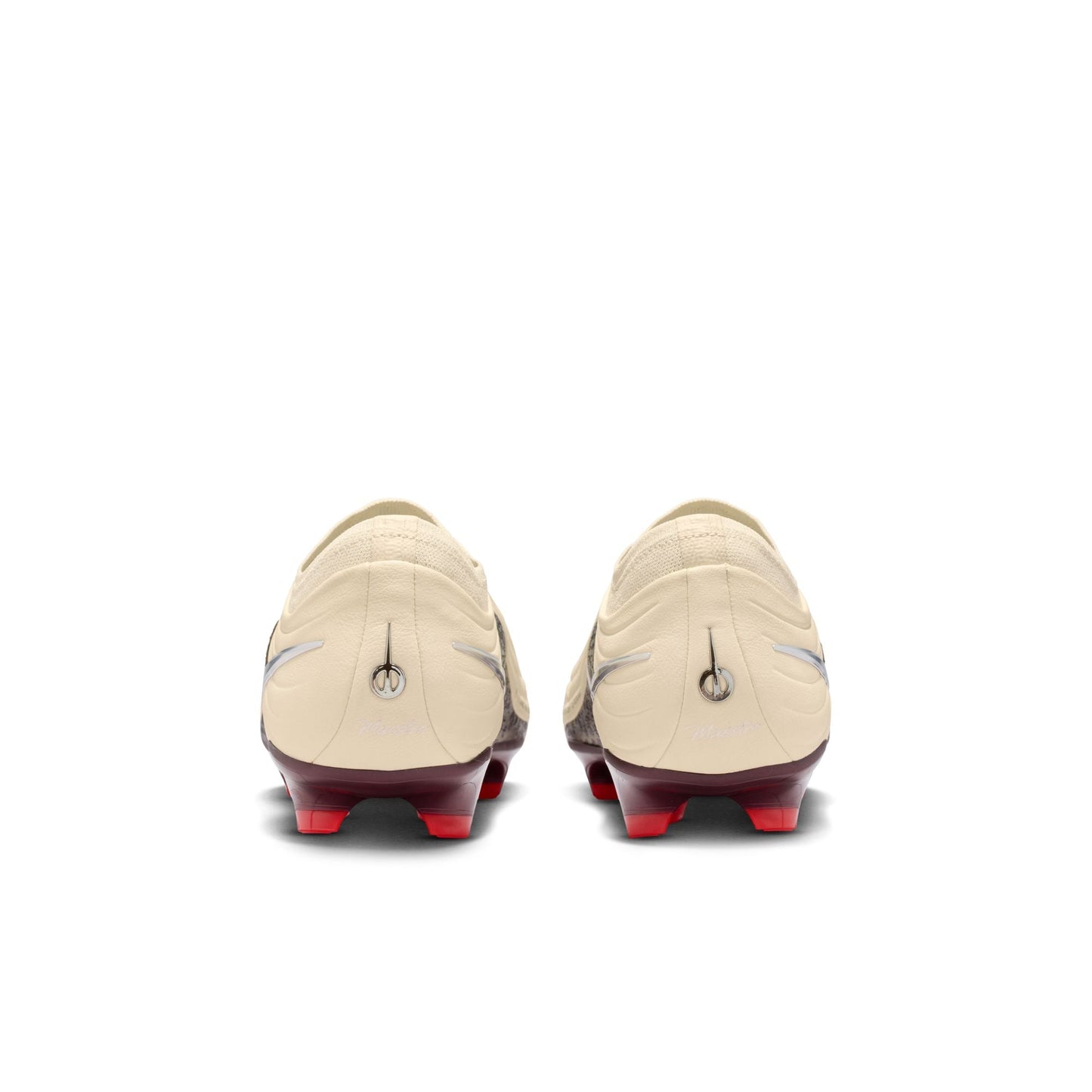 Nike United Tiempo Maestro Elite Firm-Ground Low-Top Soccer Cleat - Fossil/Metallic Silver/ Burgundy Crush