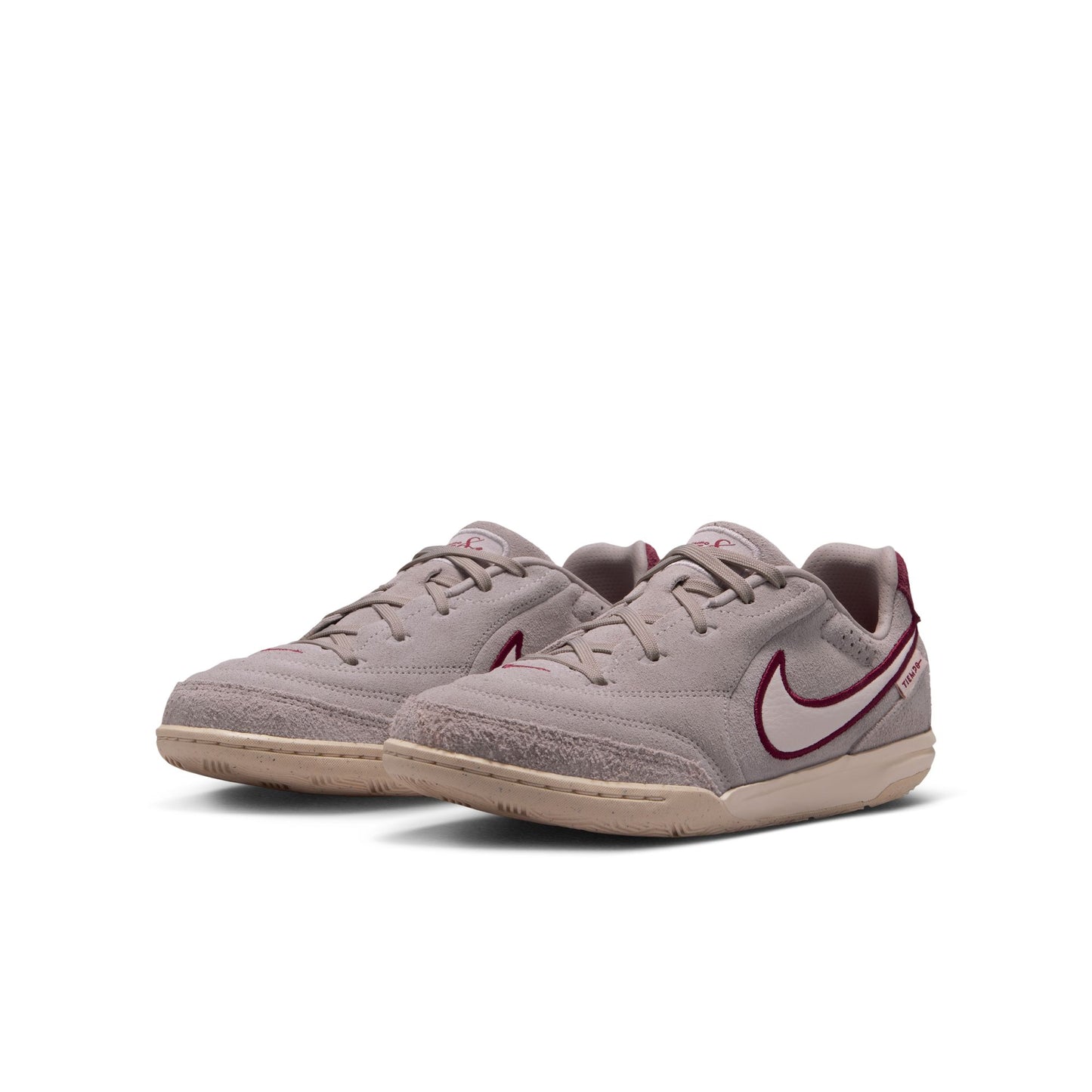 Nike Junior Tiempo Streetgato PRM Indoor Soccer Shoe - Moon Particle/Chalk/Team Red