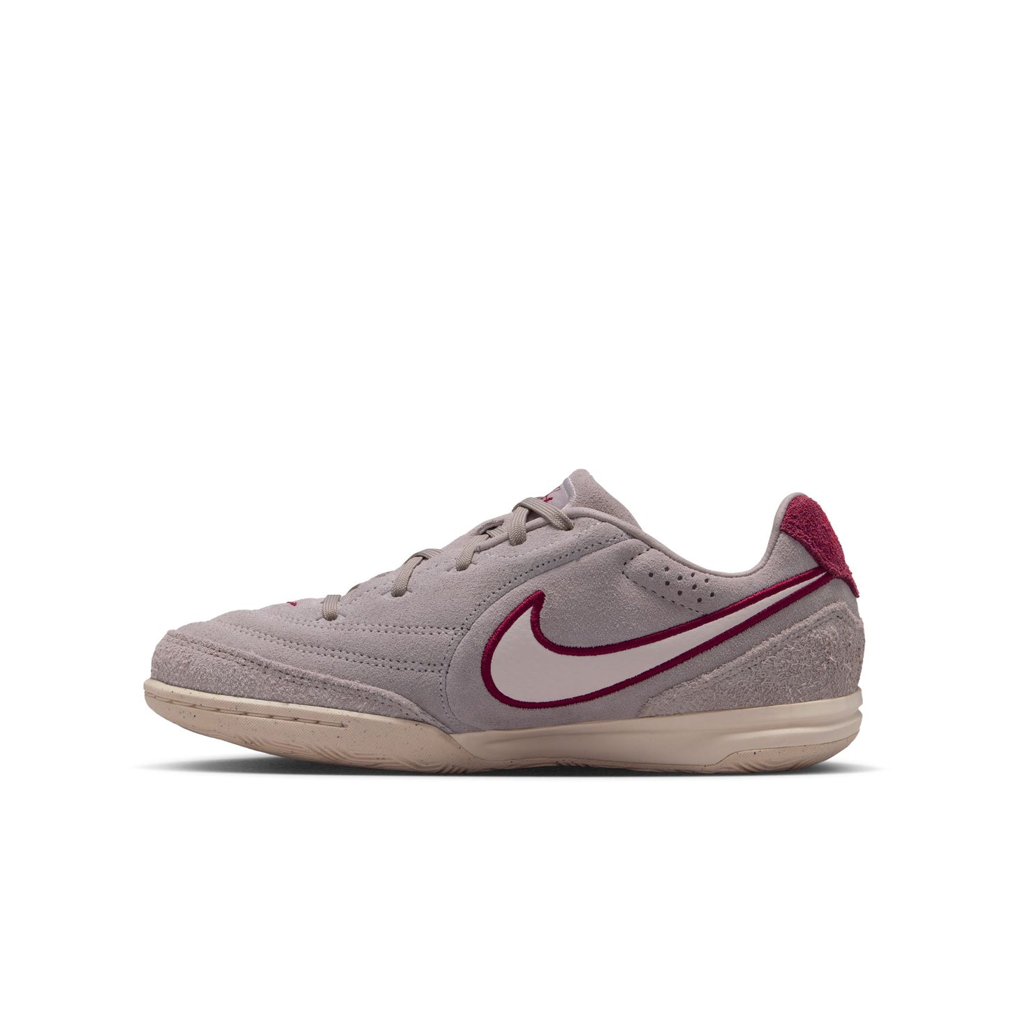 Nike Junior Tiempo Streetgato PRM Indoor Soccer Shoe - Moon Particle/Chalk/Team Red