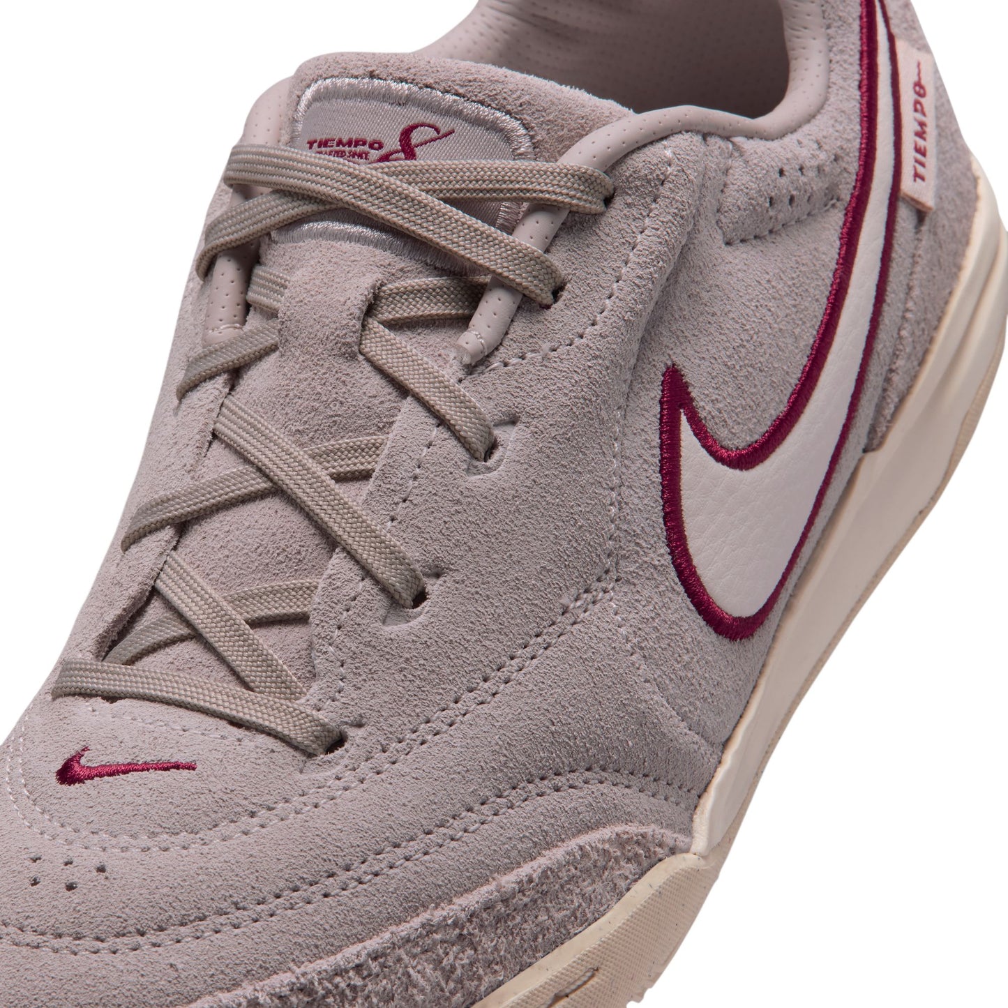 Nike Junior Tiempo Streetgato PRM Indoor Soccer Shoe - Moon Particle/Chalk/Team Red