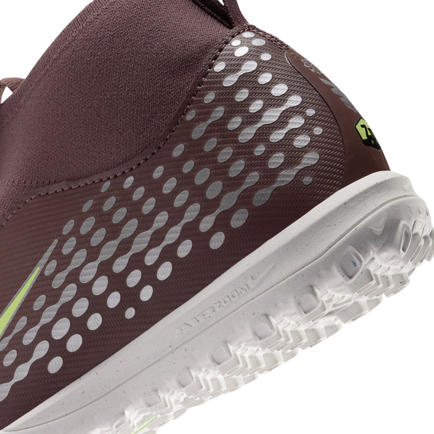 Nike Junior "Kylian Mbappe" Superfly Academy 10 Academy TF Turf Soccer Cleat - Plum Eclipse/Metallic Silver