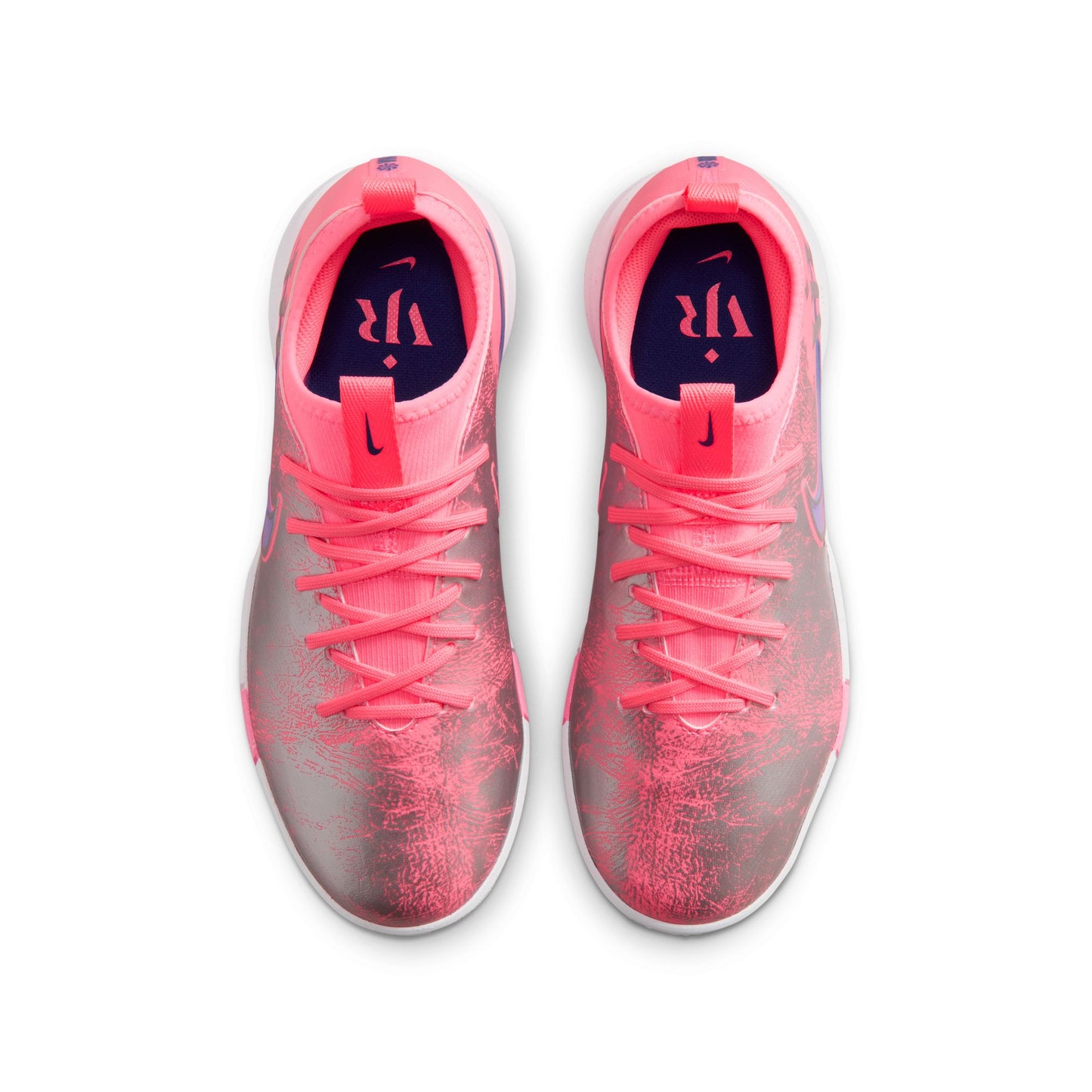 Nike Junior "Vini Jr" Mercurial Vapor Academy IC Indoor Soccer Shoe - Sunset Pulse/Old Royal