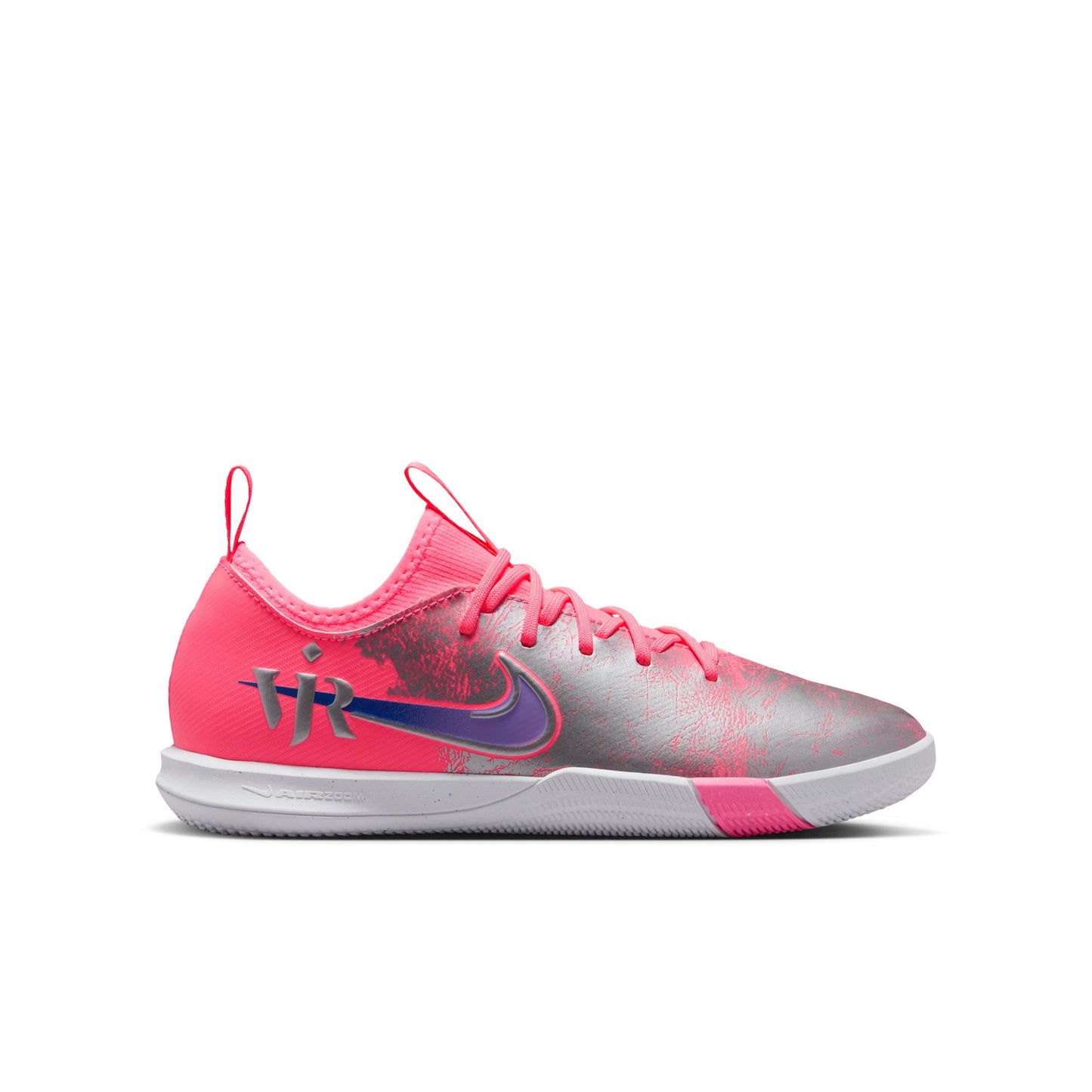 Nike Junior "Vini Jr" Mercurial Vapor Academy IC Indoor Soccer Shoe - Sunset Pulse/Old Royal