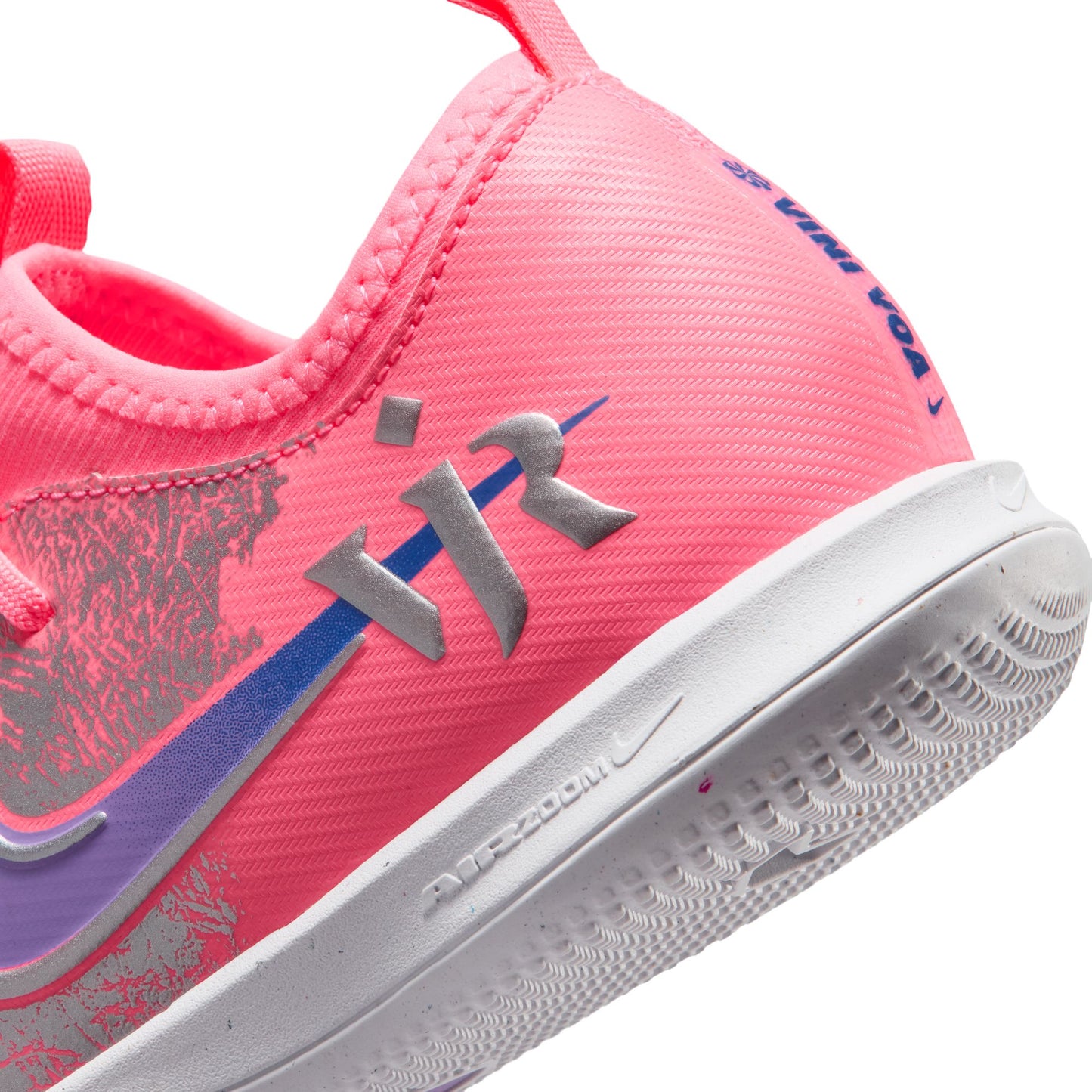 Nike Junior "Vini Jr" Mercurial Vapor Academy IC Indoor Soccer Shoe - Sunset Pulse/Old Royal