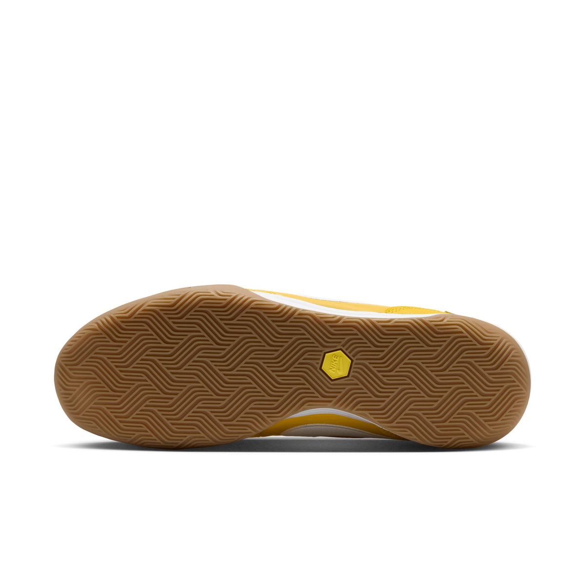 Nike Tiempo Streetgato PRM "Joga Bonito" IN Indoor Soccer Shoe - Chrome Yellow/White/Gum Medium Brown