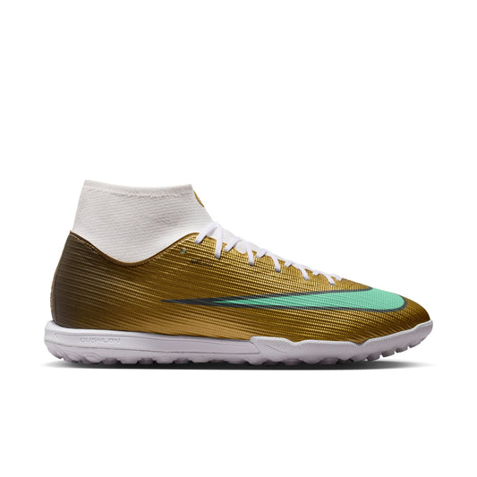 Nike Kylian Mbappe Mercurial Superfly 11 Academy FG Firm Ground Soccer Cleat - Metallic Gold/Green Glow