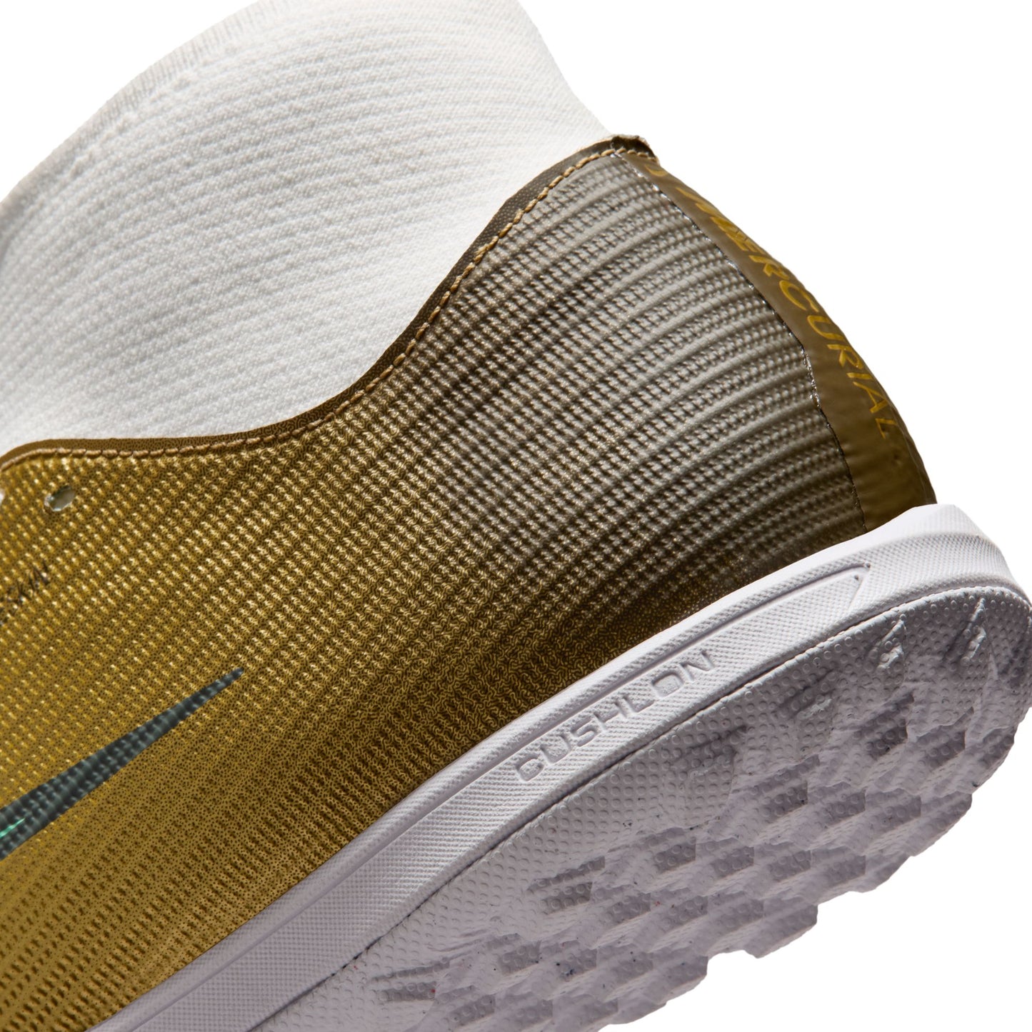 Nike Kylian Mbappe Mercurial Superfly 11 Academy FG Firm Ground Soccer Cleat - Metallic Gold/Green Glow