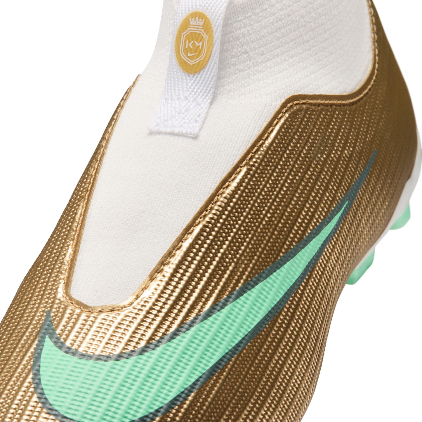 Nike Junior Kylian Mbappe Mercurial Superfly 11 Academy FG Firm Ground Soccer Cleat - Metallic Gold/Green Glow