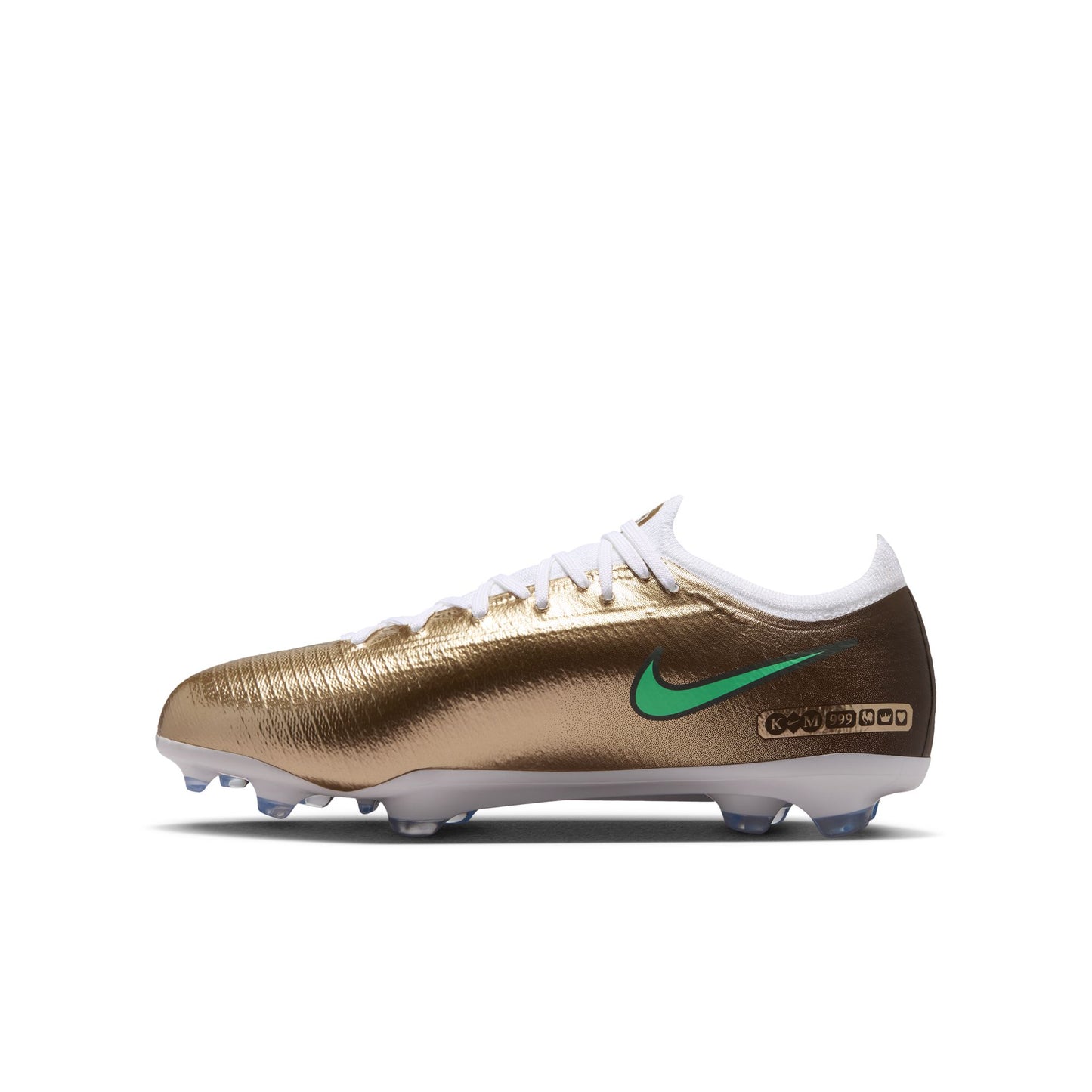 Nike Junior Kylian Mbappe Mercurial Vapor 17 Pro FG Firm Ground Soccer Cleat - Metallic Gold/Green Glow