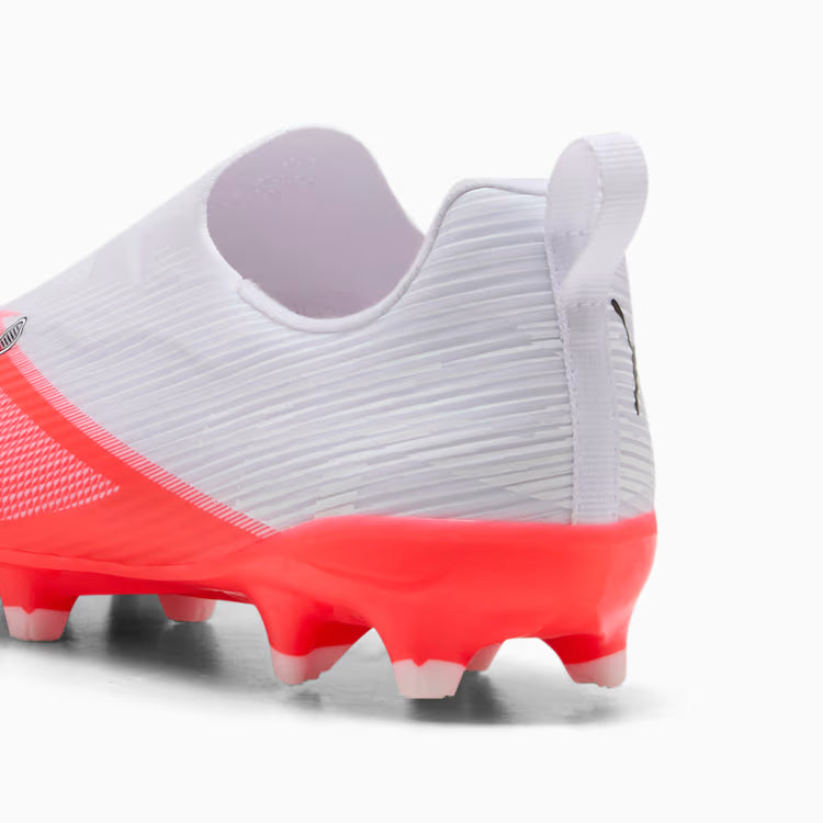 Puma Junior Ultra 7 Match Laceless FG/AG Firm Ground Soccer Cleat - Ultra Red/Black/White