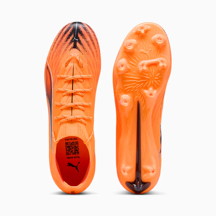 Puma Ultra 6 Pro FG Firm Ground Soccer Cleat - Heat Fire/Black/Glowing Red