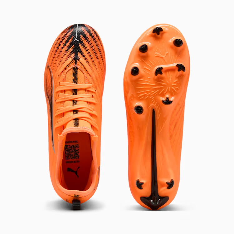 Puma Junior Ultra 6 Match FG/AG Firm Ground Soccer Cleat - Heat Fire/Black/Glowing Red