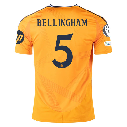 Men's Replica Adidas Bellingham Real Madrid Away Jersey 24/25