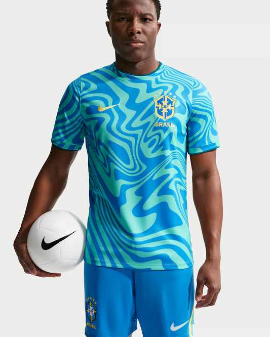Men's Nike Brazil Academy Pro Pre-Match SS Top 2026