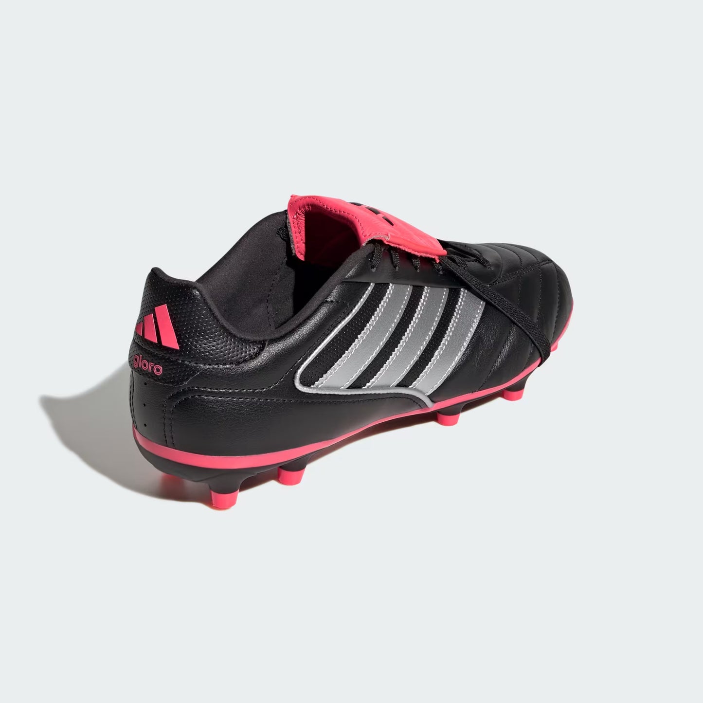 Adidas Copa Gloro II FG Firm Ground Soccer Cleats - Core Black/Silver Metallic/Solar Turbo