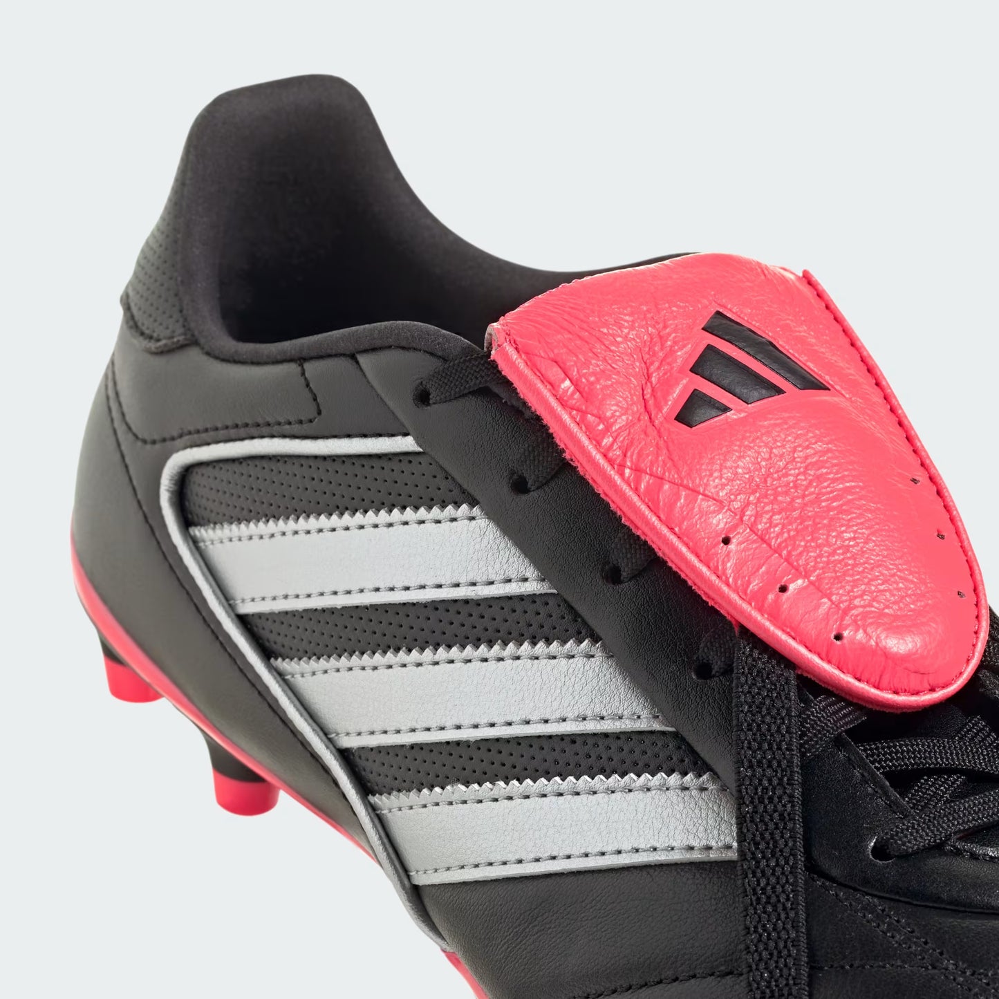 Adidas Copa Gloro II FG Firm Ground Soccer Cleats - Core Black/Silver Metallic/Solar Turbo