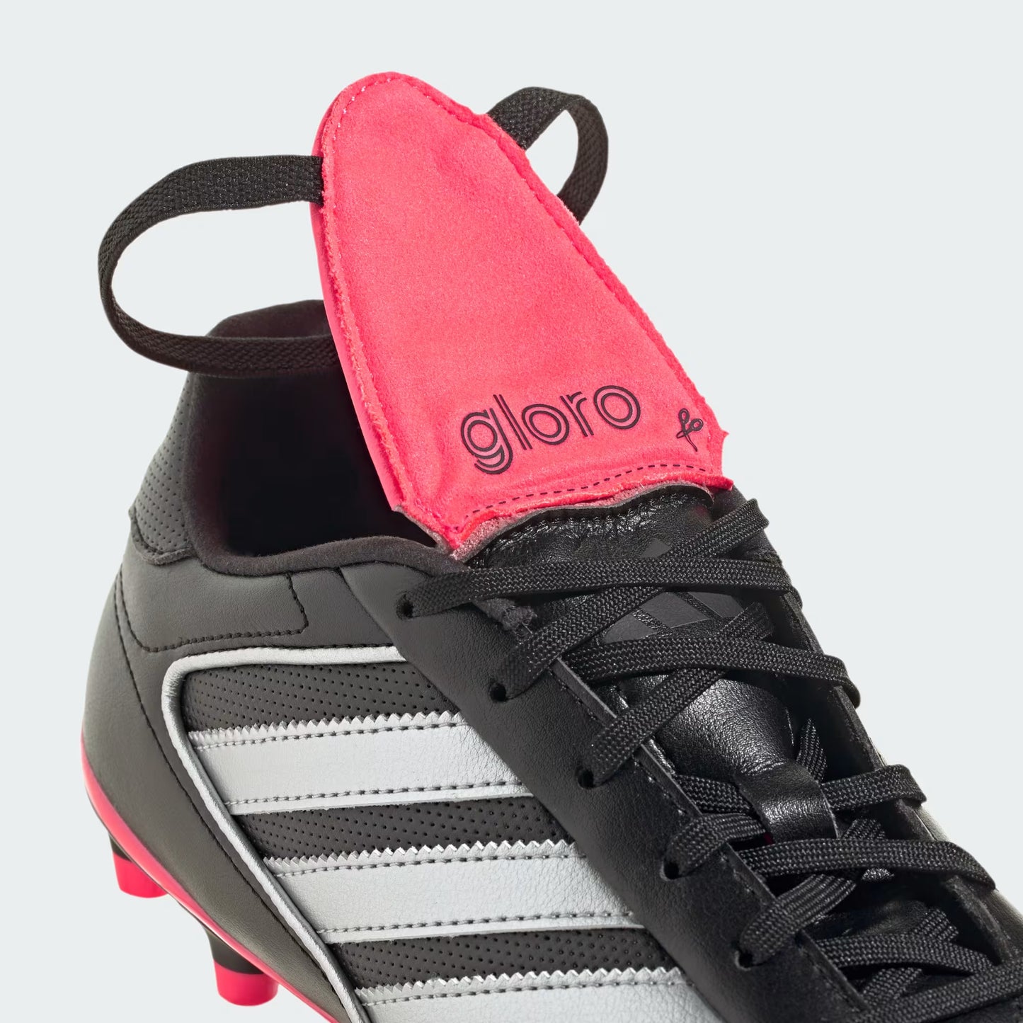 Adidas Copa Gloro II FG Firm Ground Soccer Cleats - Core Black/Silver Metallic/Solar Turbo