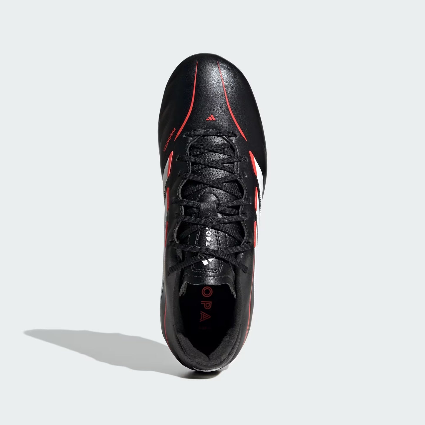 Adidas Junior Copa Pure IV League FG Firm Ground Soccer Cleat - Core Black/Cloud White/Lucid Red