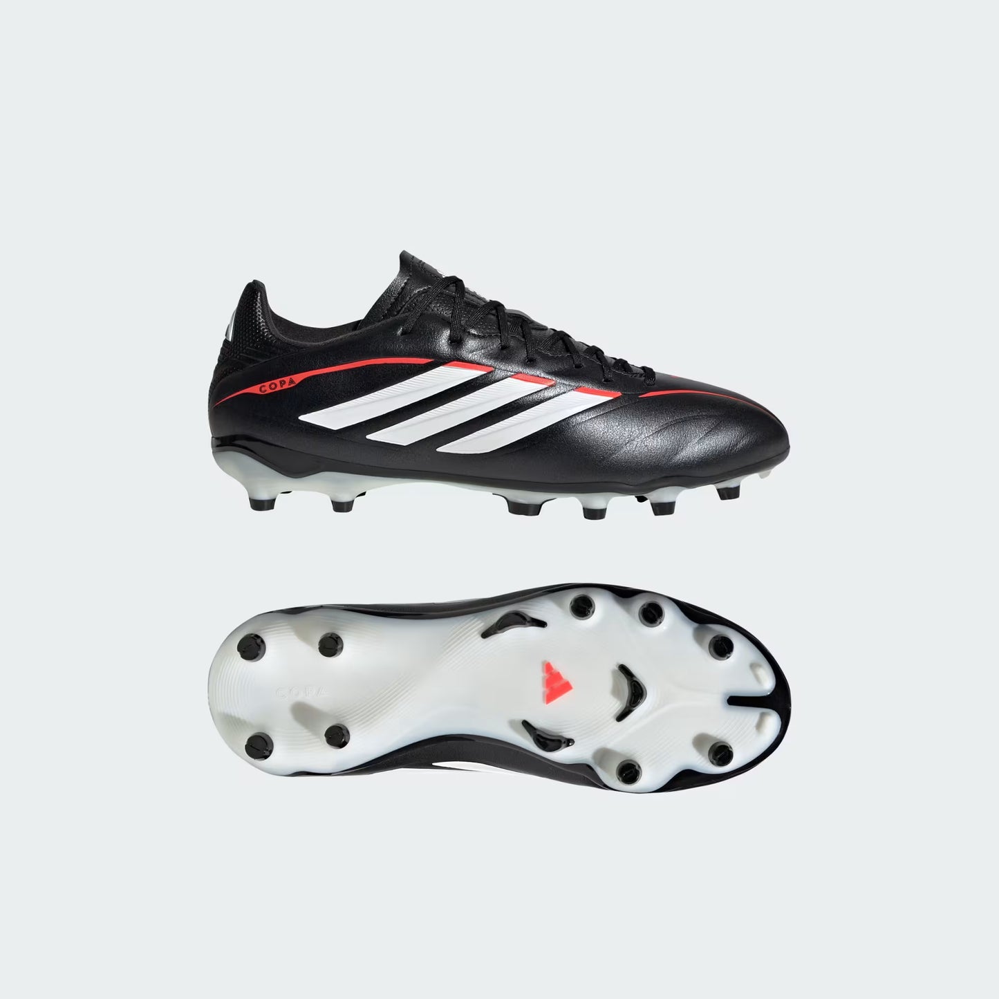 Adidas Junior Copa Pure IV League FG Firm Ground Soccer Cleat - Core Black/Cloud White/Lucid Red