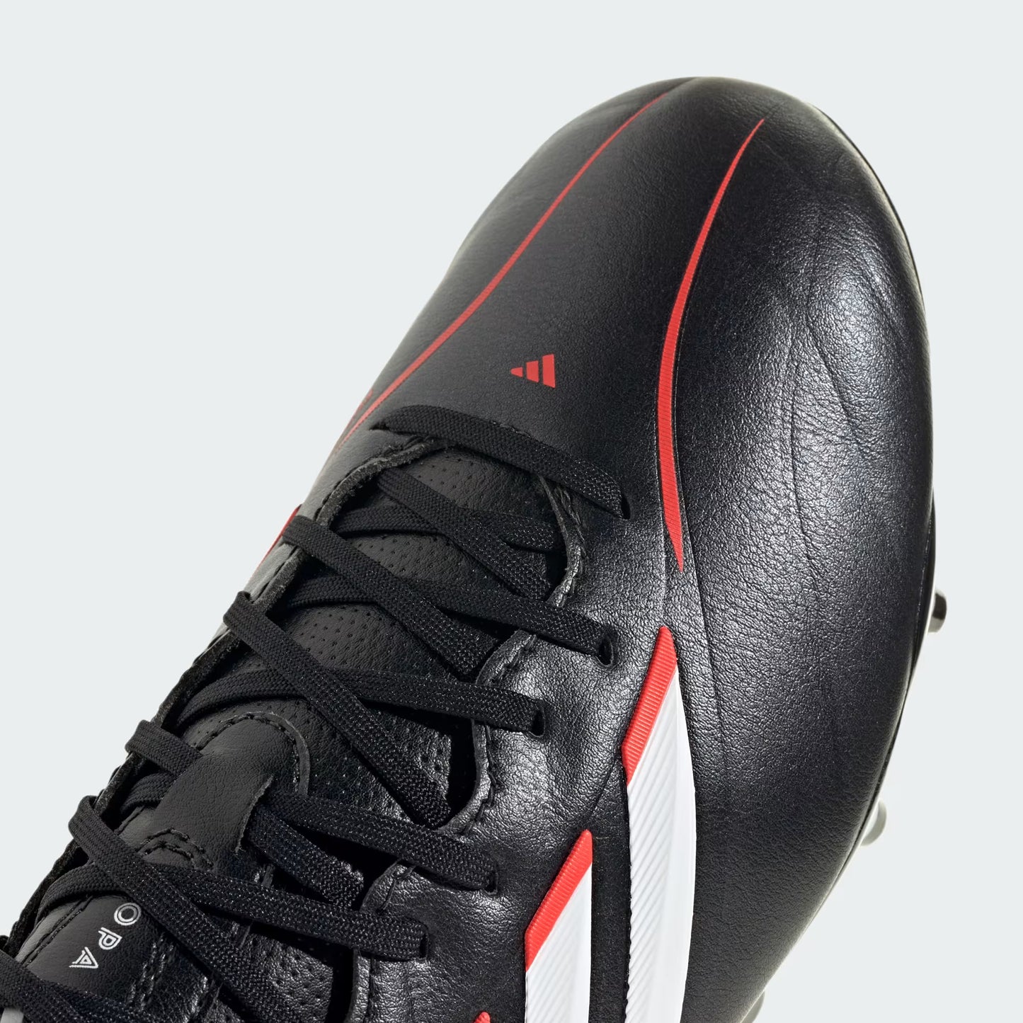 Adidas Junior Copa Pure IV League FG Firm Ground Soccer Cleat - Core Black/Cloud White/Lucid Red