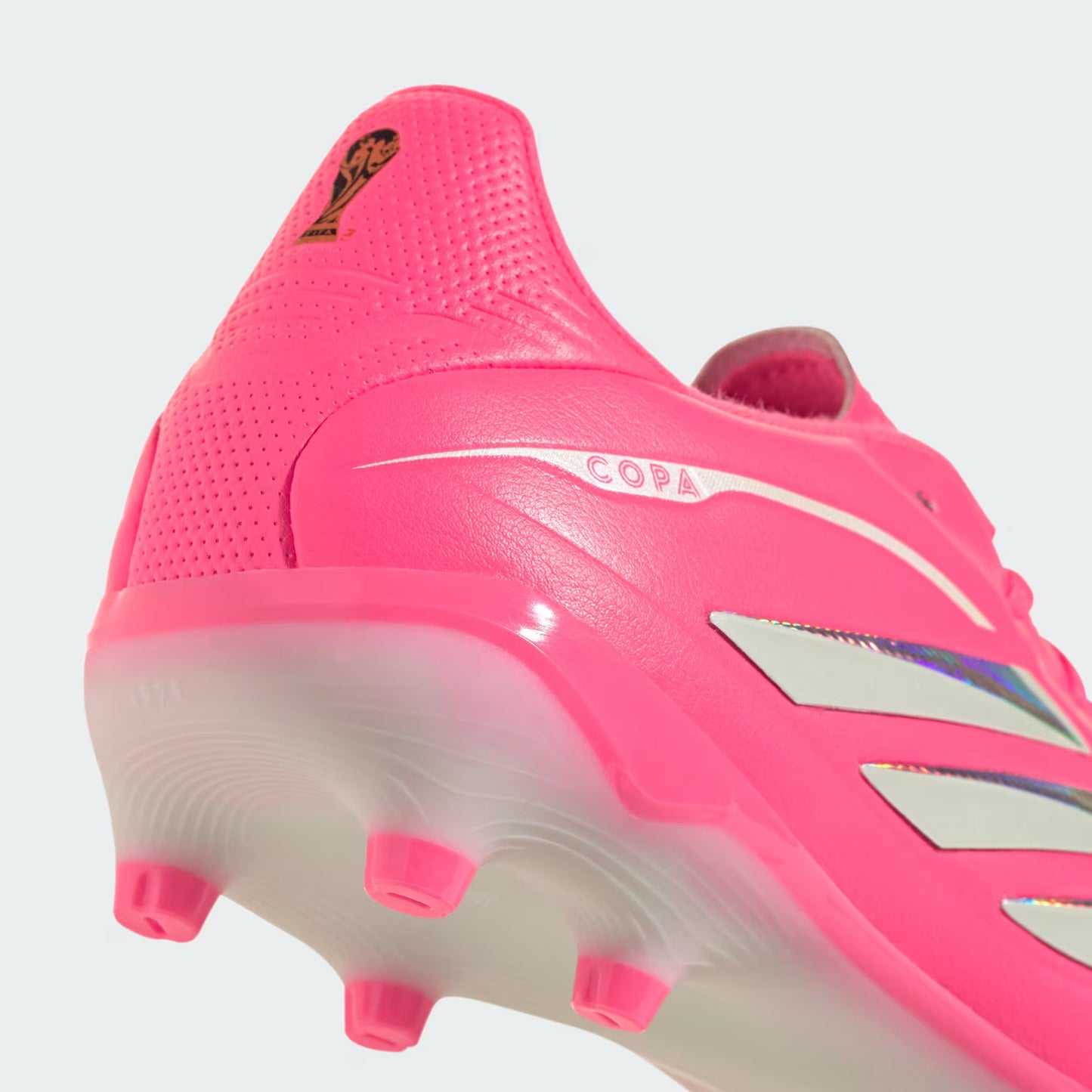 Adidas Junior Copa Pure IV League FG Firm Ground Soccer Cleats - Solar Turbo/Ivory/Core Black