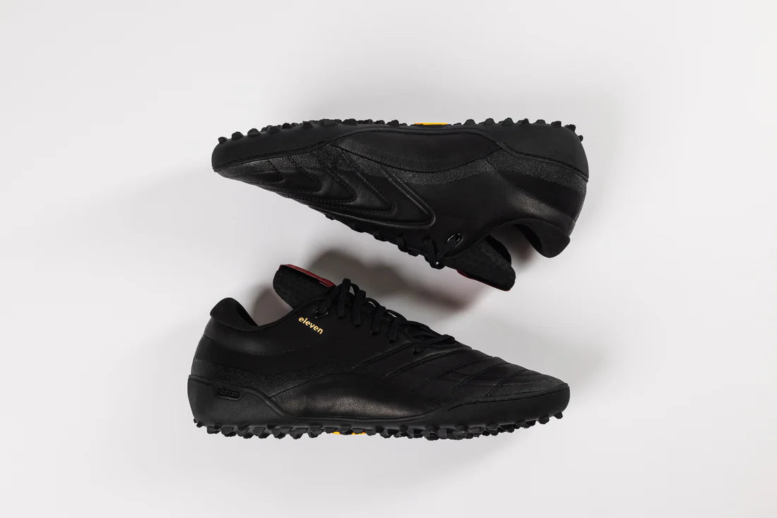 Eleven Football TF1 Turf Soccer Cleat - Black/Black/Red