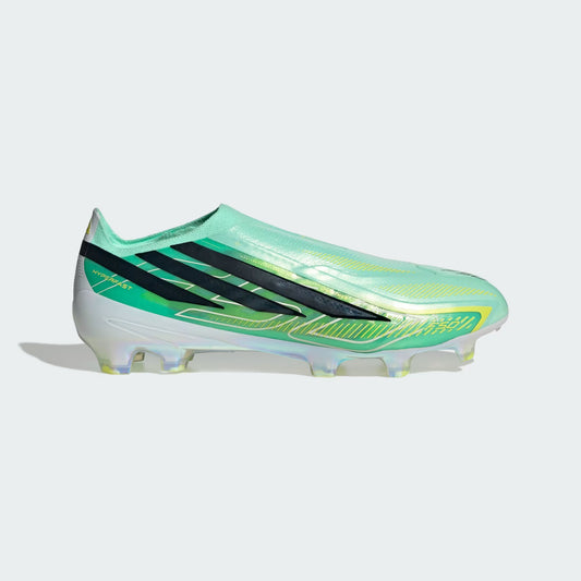 Adidas F50 Hyperfast Elite Laceless FG Firm Ground Soccer Cleat - Pulse Mint/Core Black/Solar Lemon