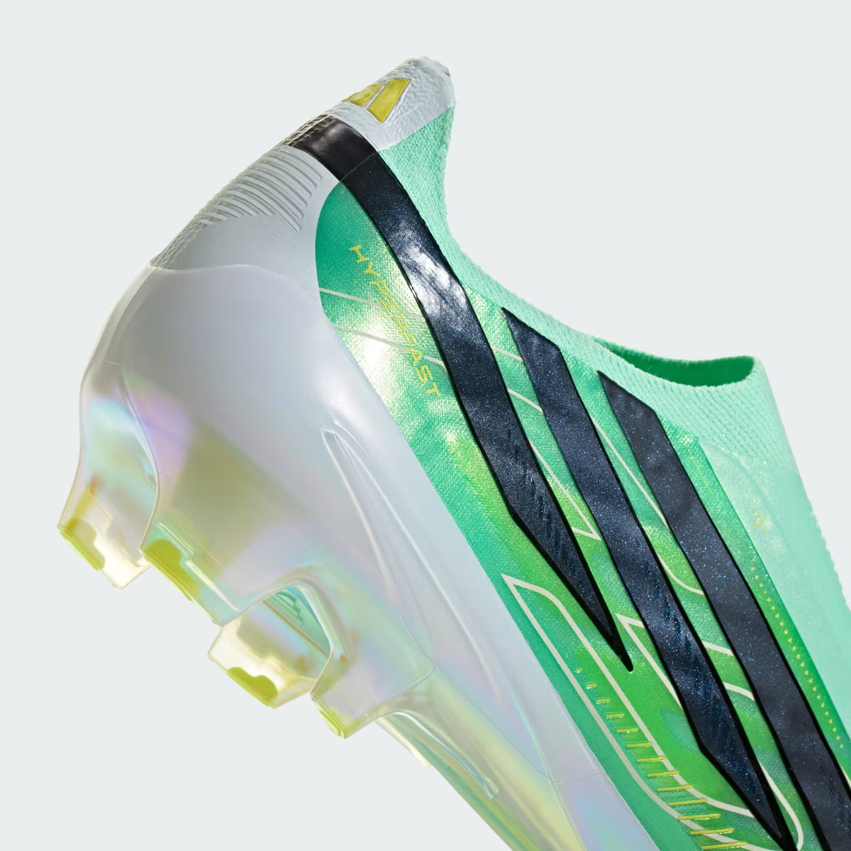 Adidas F50 Hyperfast Elite Laceless FG Firm Ground Soccer Cleat - Pulse Mint/Core Black/Solar Lemon