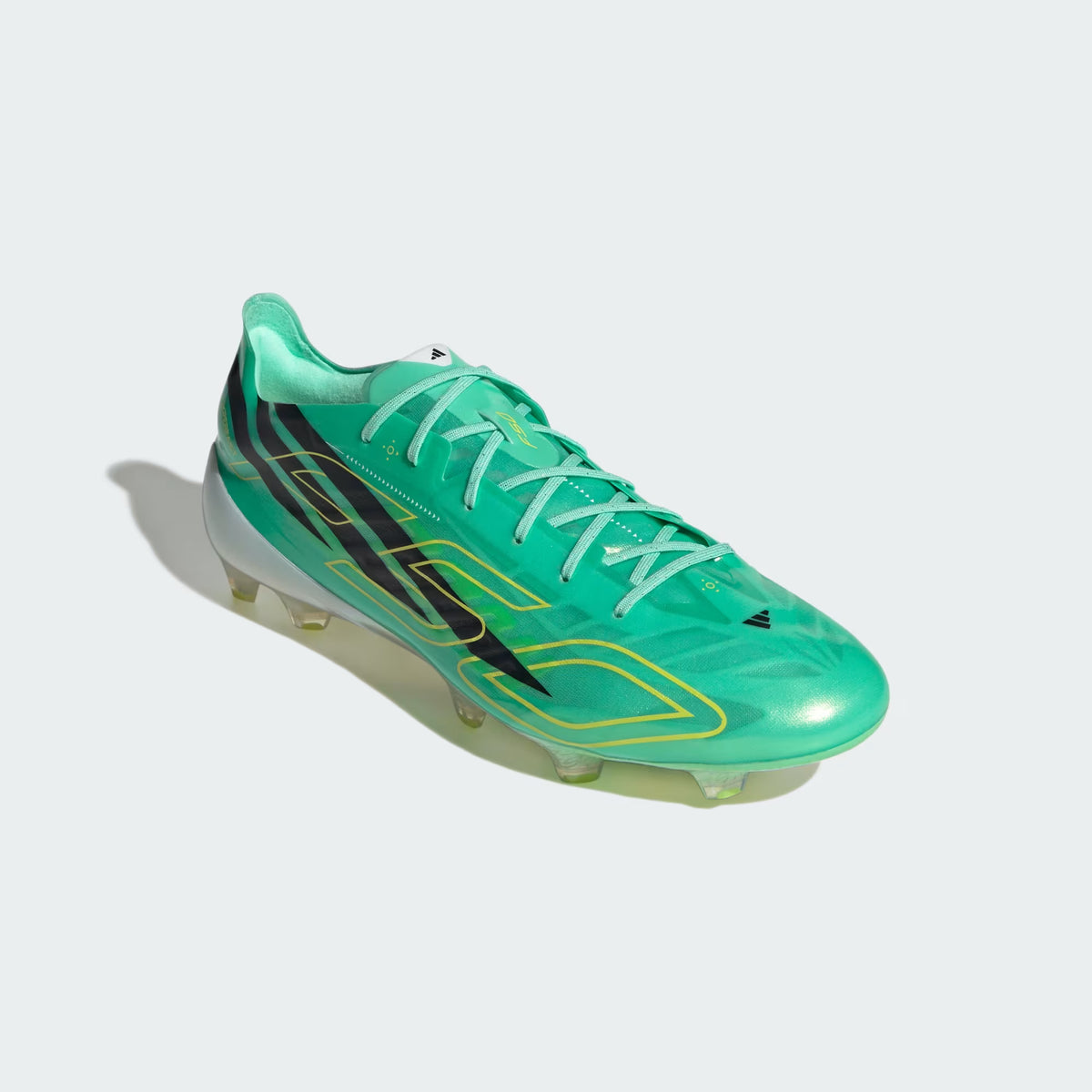Adidas F50 Hyperfast EVO FG Firm Ground Soccer Cleat - Pulse Mint/Core Black/Solar Lemon