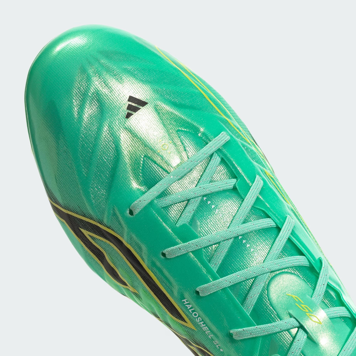 Adidas F50 Hyperfast EVO FG Firm Ground Soccer Cleat - Pulse Mint/Core Black/Solar Lemon