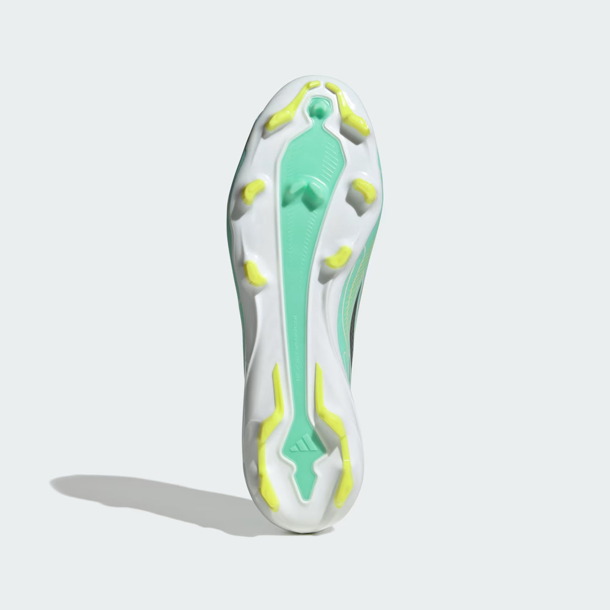 Adidas F50 Hyperfast Laceless League FG Firm Ground Soccer Cleat - Pulse Mint / Night Navy / Solar Lemon