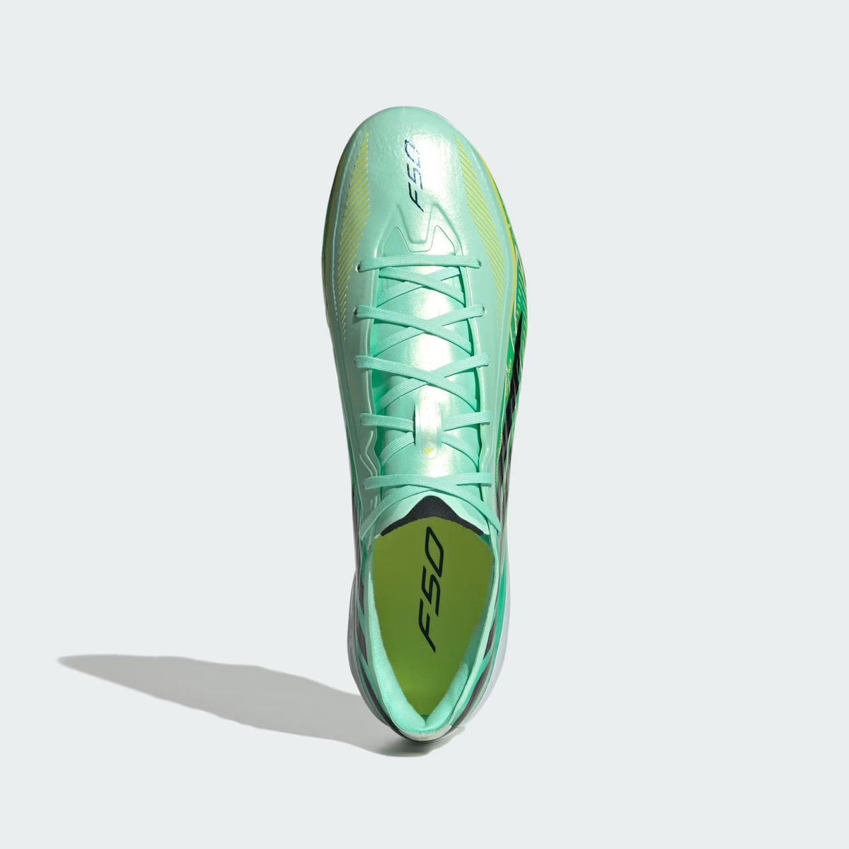 Adidas F50 Hyperfast Pro FG Firm Ground Soccer Cleat - Pulse Mint / Core Black / Solar Lemon