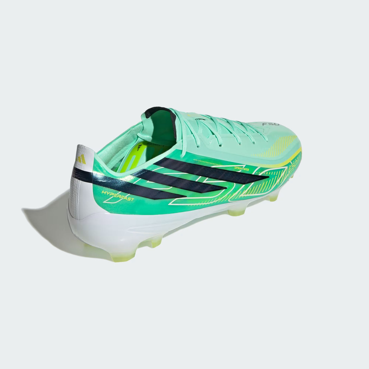 Adidas F50 Hyperfast Pro FG Firm Ground Soccer Cleat - Pulse Mint / Core Black / Solar Lemon