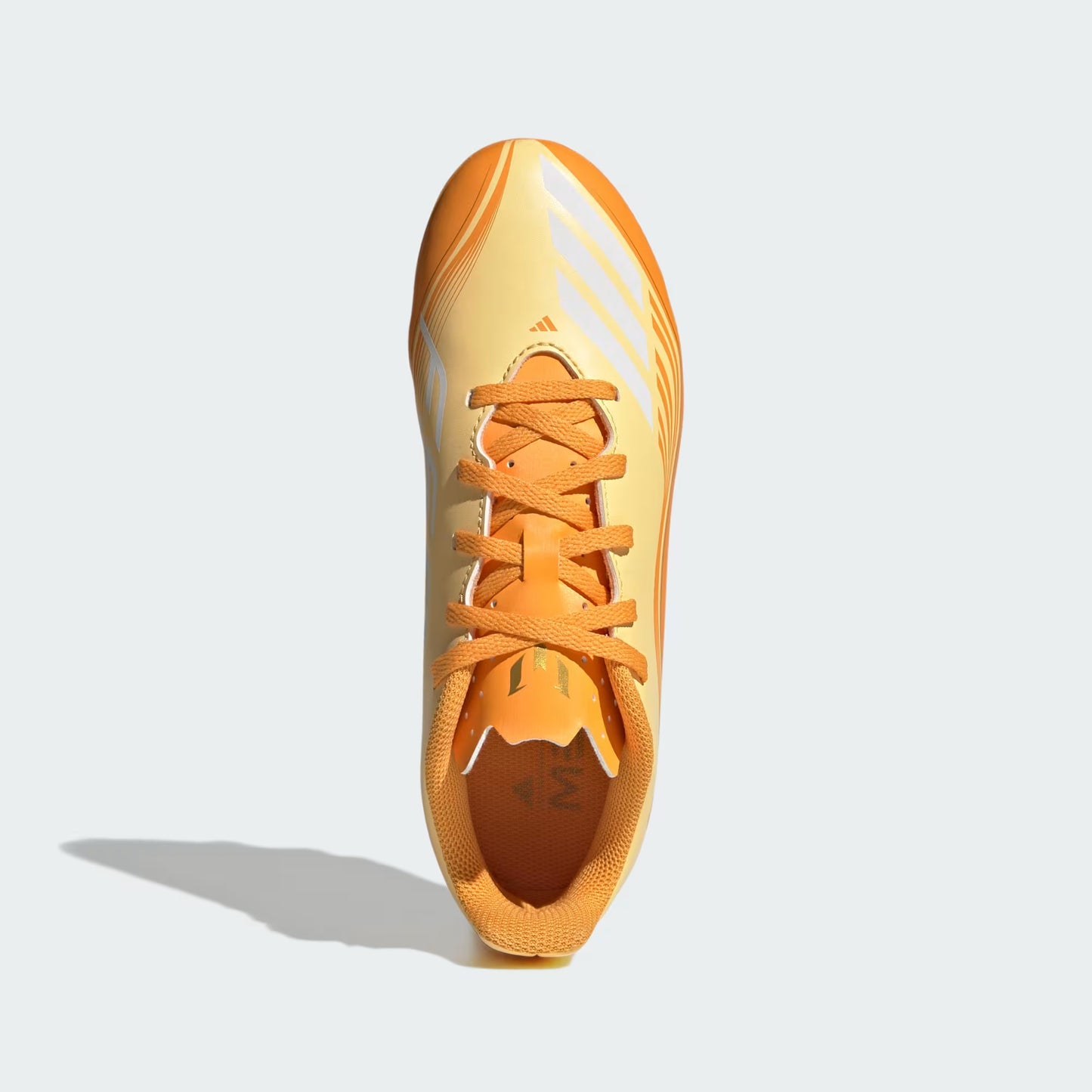 Adidas Junior Messi F50 Club FG Firm Ground Soccer Cleat - Ice Tangerine/Gold Metallic/Pure Tangerine