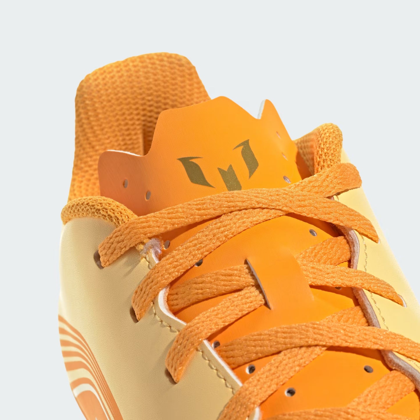 Adidas Junior Messi F50 Club FG Firm Ground Soccer Cleat - Ice Tangerine/Gold Metallic/Pure Tangerine