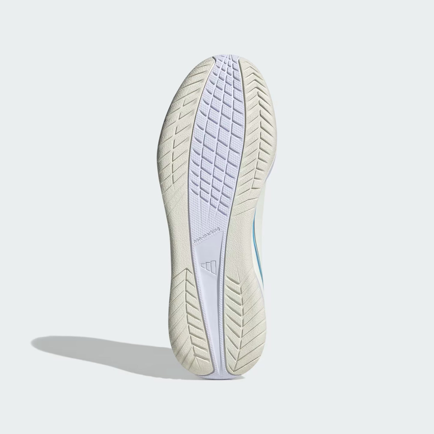 Adidas Junior F50 Messi Club IN Indoor Soccer Shoes - Ivory/Semi Blue Burst/Icey Blue