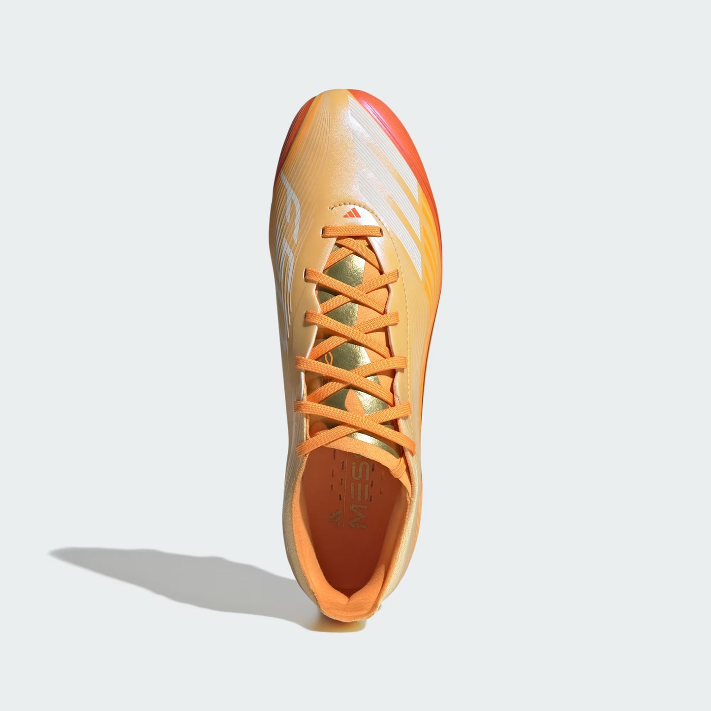 Adidas Messi F50 Pro FG Firm Ground Soccer Cleat - Icy Tangerine/Gold Metallic/Pure Tangerine