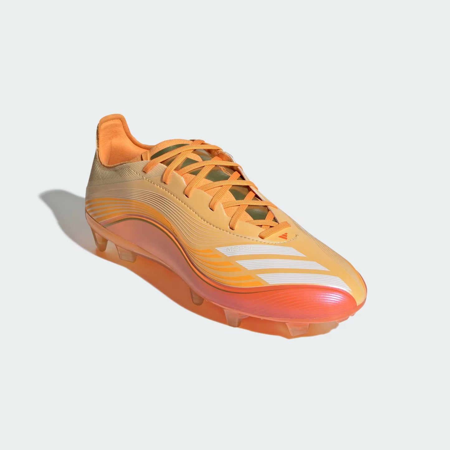 Adidas Messi F50 Pro FG Firm Ground Soccer Cleat - Icy Tangerine/Gold Metallic/Pure Tangerine