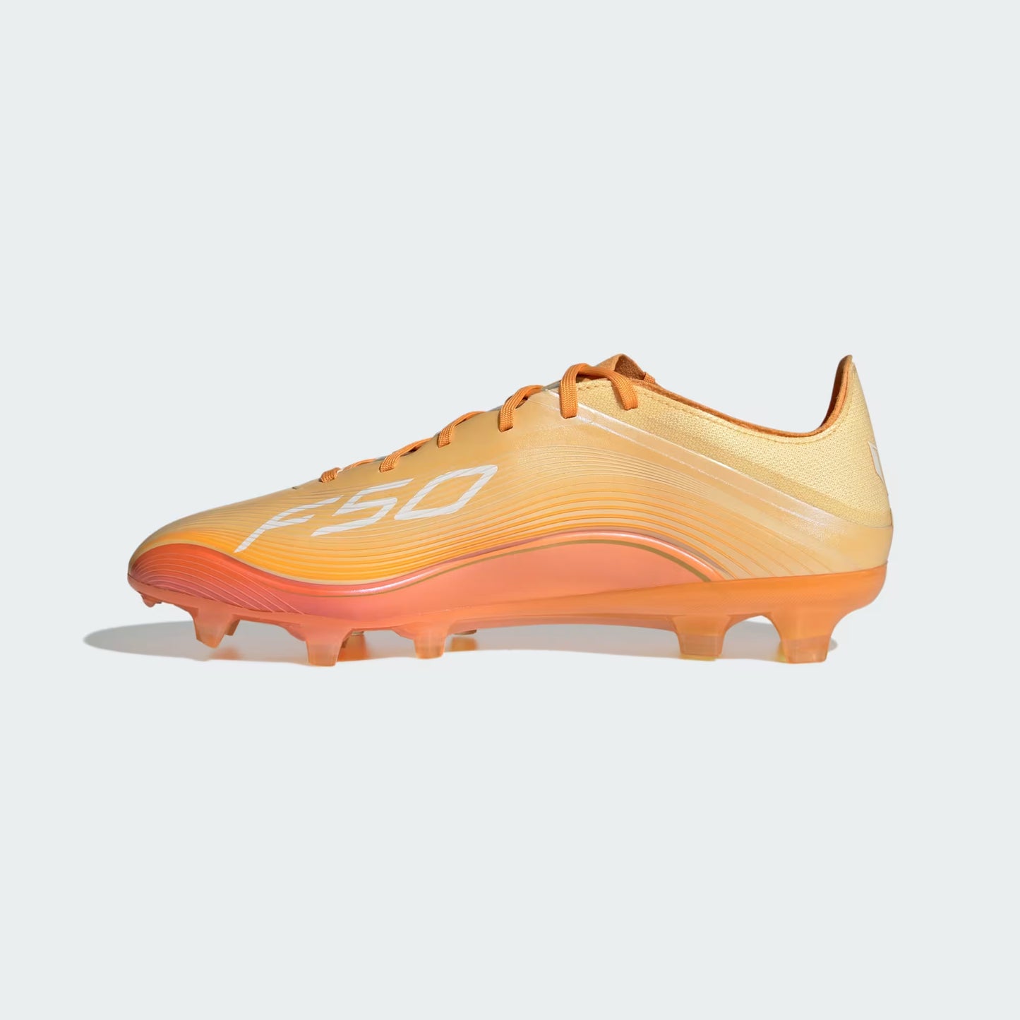 Adidas Messi F50 Pro FG Firm Ground Soccer Cleat - Icy Tangerine/Gold Metallic/Pure Tangerine
