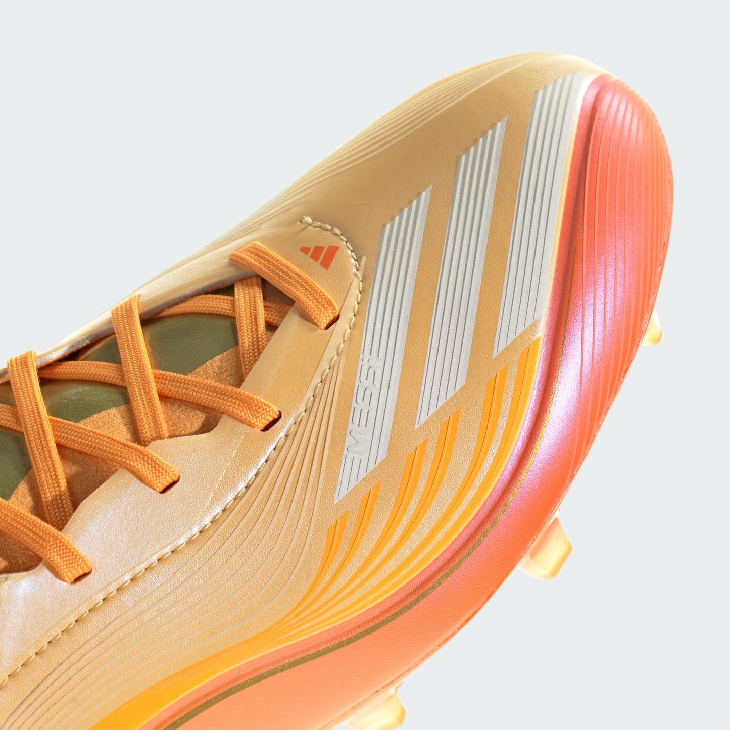 Adidas Messi F50 Pro FG Firm Ground Soccer Cleat - Icy Tangerine/Gold Metallic/Pure Tangerine