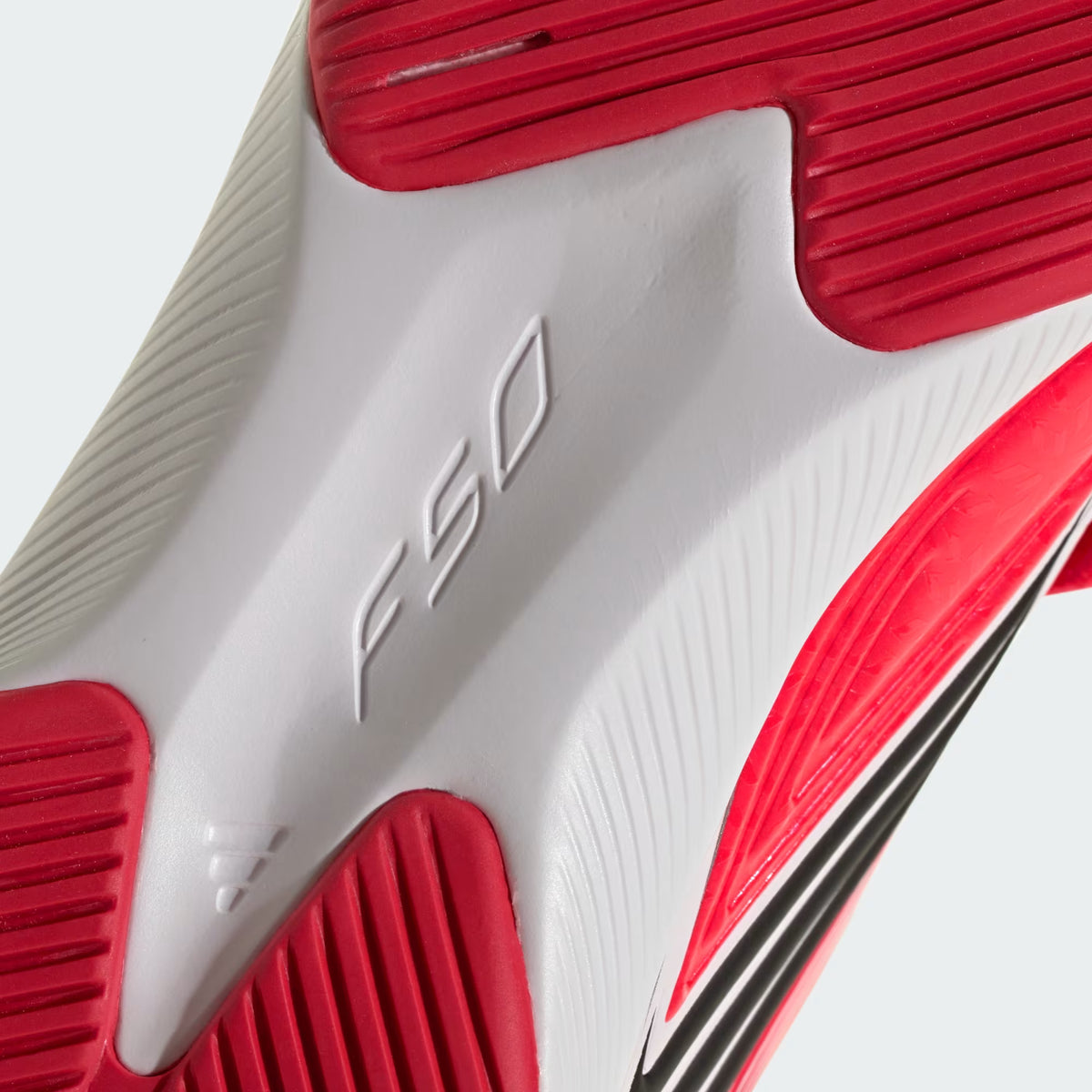 Adidas F50 Messi League Laceless Indoor Soccer Shoes Kids - Lucid Red / Core Black / Pure Ruby