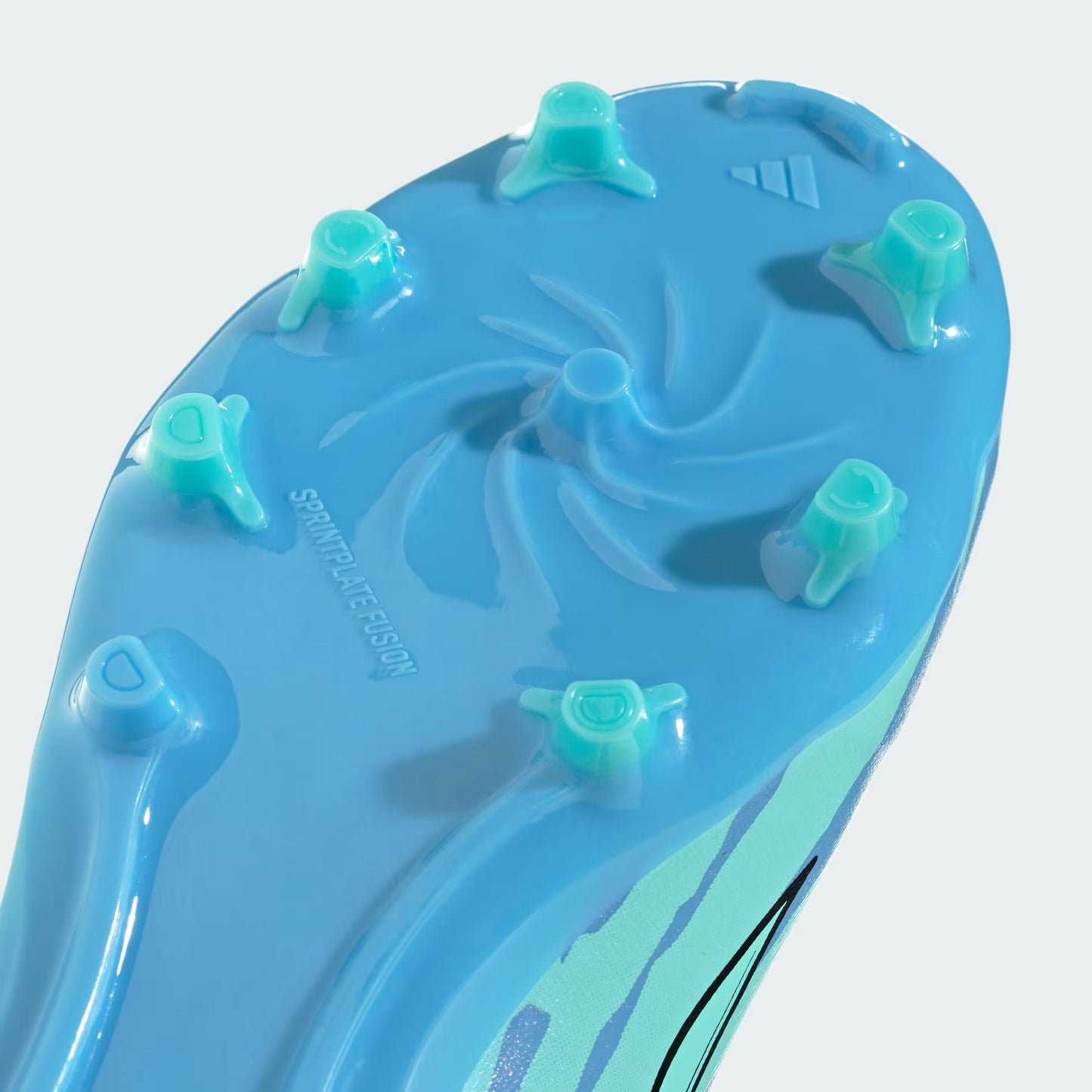 Adidas Junior Trinity Rodman F50 Sparkfusion League FG/AG Firm Ground Soccer Cleat - Semi Blue Burst/Cloud White/Lucid Pink